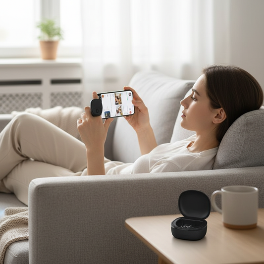 Remote Control Wireless Bluetooth Roller Fingertip Ring Portable Mobile Selfie Mice Video Automatic Page Turner Browsing Ring