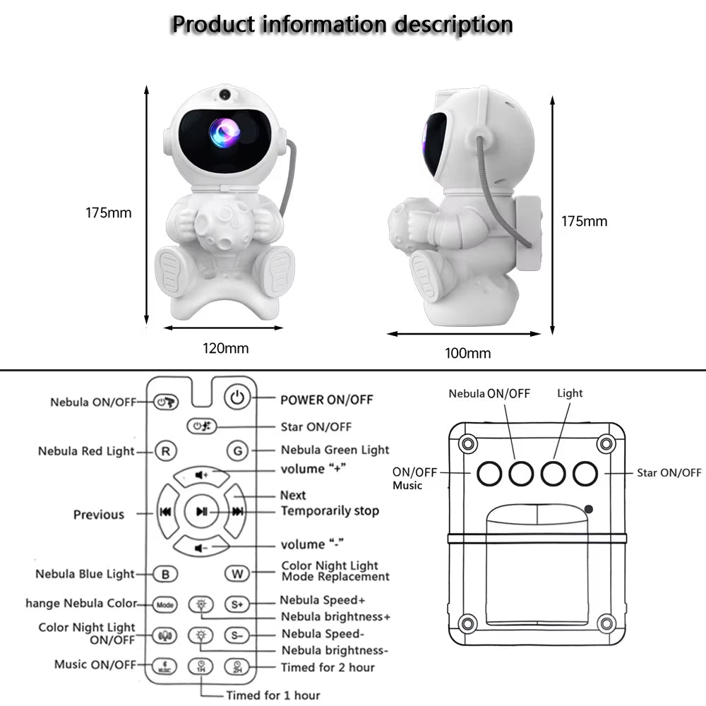 Astronaut Galaxy Projector - REXSAR™