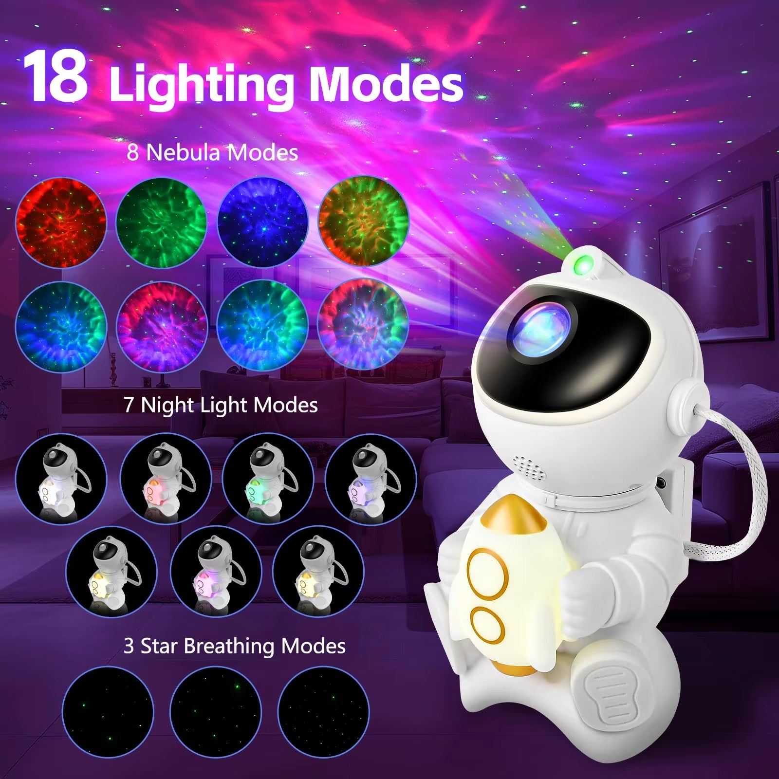 Astronaut Galaxy Projector - REXSAR™
