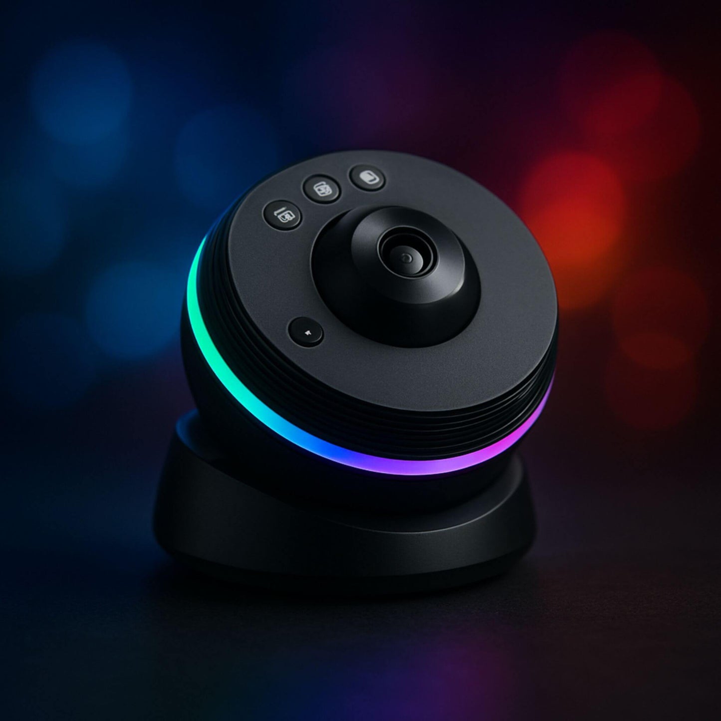 REXSAR Galaxy Night Projector, a round black nebula projector with a glowing light ring